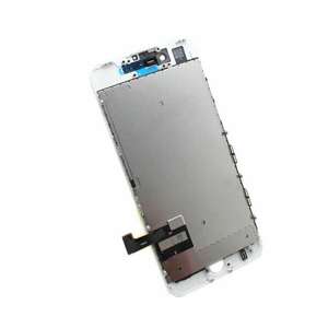 Display iPhone 7 LCD Alb Complet Cu Tablita Metalica Si Conector Amprenta imagine