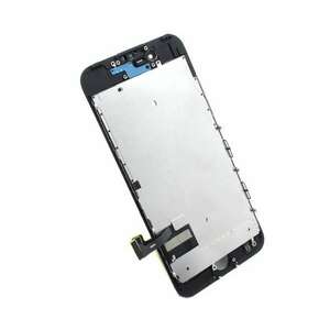 Display iPhone 7 LCD Negru Complet Cu Tablita Metalica Si Conector Amprenta imagine