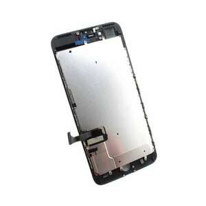 Display iPhone 7 Plus LCD Negru Complet Cu Tablita Metalica Si Conector Amprenta imagine