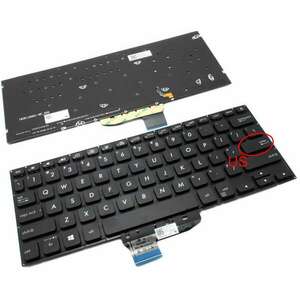 Tastatura Asus VivoBook S14 X430FN iluminata layout US fara rama enter mic imagine