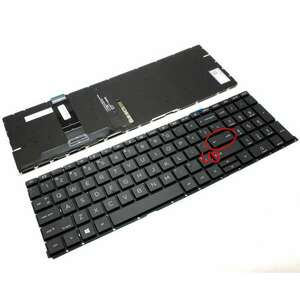 Tastatura HP V195346FS1 iluminata layout US fara rama enter mic imagine