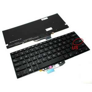 Tastatura Asus VivoBook Flip 14 TP412 iluminata layout US fara rama enter mic imagine
