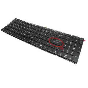 Tastatura MSI GP62 iluminata layout US fara rama enter mic imagine