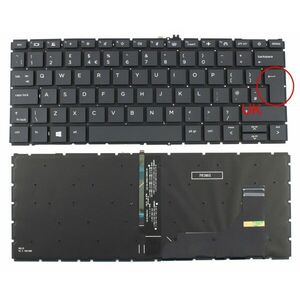 Tastatura HP 6037B0162103 iluminata layout UK fara rama enter mare imagine