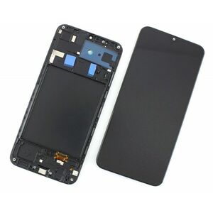 Display Samsung Galaxy A20 A205 Display OLED cu Rama Black Negru imagine