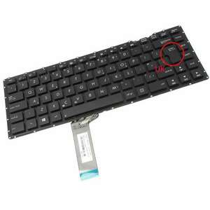 Tastatura Asus X403M layout UK fara rama enter mare imagine