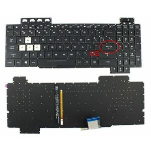 Tastatura Asus TUF Gaming FX705 iluminata RGB layout US fara rama enter mic imagine