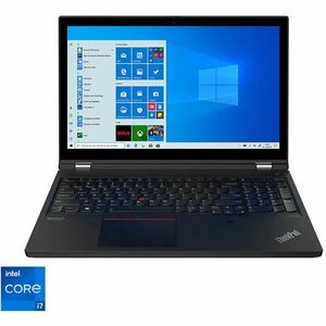 Laptop Lenovo 15.6'' ThinkPad T15g Gen 2, FHD IPS, Procesor Intel® Core™ i7-11800H (24M Cache, up to 4.60 GHz), 16GB DDR4, 512GB SSD, GeForce RTX 3070 8GB, Win 10 Pro, Black imagine