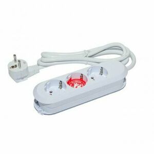 Prelungitor SMART 3xCEE7/3, fara intrerupator, lungime cablu 1.5m, H05VV-F 3G1.5 alb imagine