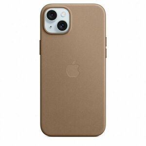 Husa de protectie FineWoven Case with MagSafe pentru iPhone 15 Plus, Taupe imagine