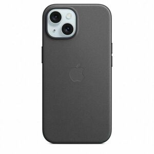 Husa de protectie FineWoven Case with MagSafe pentru iPhone 15, Black imagine