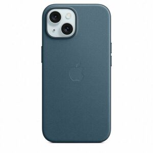 Husa de protectie FineWoven Case with MagSafe pentru iPhone 15, Pacific Blue imagine