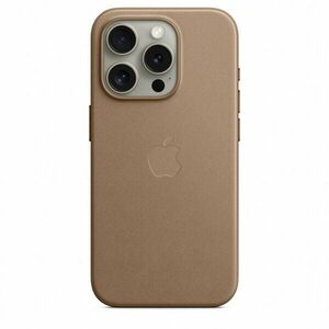 Husa de protectie FineWoven Case with MagSafe pentru iPhone 15 Pro, Taupe imagine