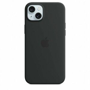 Husa de protectie Silicone Case with MagSafe pentru iPhone 15 Plus, Black imagine