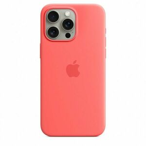 Husa de protectie Silicone Case with MagSafe pentru iPhone 15 Pro Max, Guava imagine