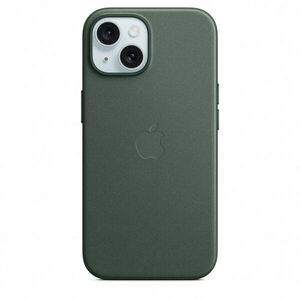 Husa de protectie FineWoven Case with MagSafe pentru iPhone 15, Evergreen imagine