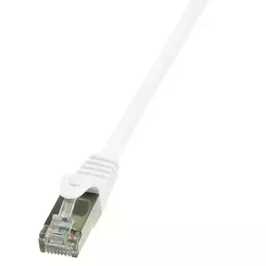 Cablu FTP LOGILINK Cat6, cupru-aluminiu, 0.25 m, alb, AWG26, ecranat CP2011S imagine