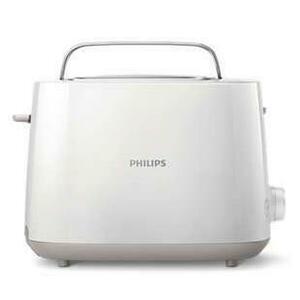 Prajitor de paine Philips HD2581/00, 2 felii, 830W (Alb) imagine