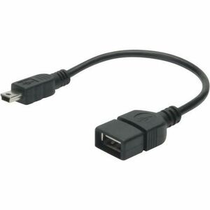 Adaptor Assmann, Mini USB/USB, Negru imagine