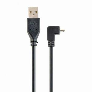 Cablu alimentare si date Gembird CCP-mUSB2-AMBM90-6, USB 2.0 (T) la Micro-USB 2.0 (T), 1.8m, Negru imagine