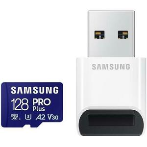 Card de memorie Samsung microSD PRO Plus MB-MD128SB/WW, 128GB + Adaptor USB imagine