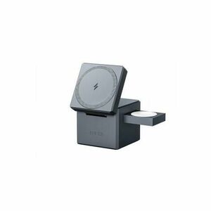 Incarcator Wireless magnetic Anker 3-in-1 Cube MagSafe, 15W, Fast Charging, Pliabil (Negru) imagine