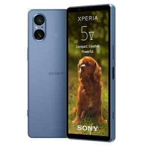 Telefon Mobil Sony Xperia 5 V, Procesor Octa-Core Qualcomm SM8550-AB Snapdragon 8 Gen 2, OLED 6.1inch, 8GB RAM, 128GB Flash, Camera Duala 48+12MP, Wi-Fi, 5G, Dual Sim, Android (Albastru) imagine