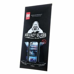 Folie de protectie Ecran Privacy OEM pentru Apple iPhone 11 Pro Max / XS Max, Sticla securizata, Full Glue imagine