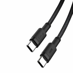 Cablu Date si Incarcare USB-C - USB-C XO Design NB-Q199, 100W, 1.5m, Negru imagine