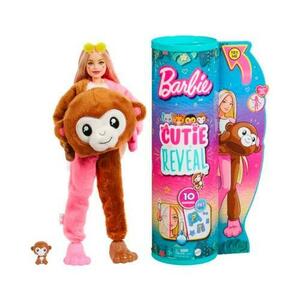 Papusa Barbie, Seria Jungle, Cutie Reveal, Monkey, HKR01 imagine