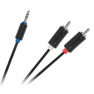 Cablu audio Cabletech KPO3952-1, Jack 3.5 mm - 2 x RCA tata, 1 m imagine
