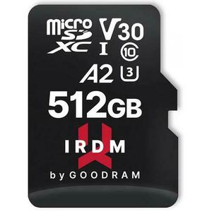 Card de memorie MicroSDXC, GoodRam, 512GB UHS-I U3 V30 + adaptor, IRDM (IR-M2AA-5120R12) imagine