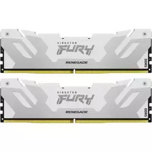 Memorie Desktop Kingston Fury Renegade 32GB(2 x 16GB) DDR5 6800Mhz Silver/White imagine