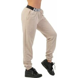 Nebbia Iconic Mid-Waist Sweatpants Cream L Fitness pantaloni imagine
