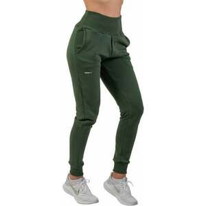 Nebbia High-Waist Loose Fit Sweatpants "Feeling Good" Verde Închis M Fitness pantaloni imagine