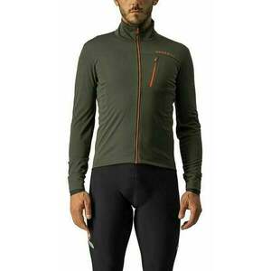 Castelli Go Jacket Military Green/Fiery Red L Sacou imagine