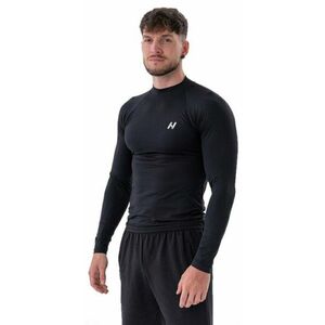 Nebbia Functional T-shirt with Long Sleeves Active Black L Tricouri de fitness imagine