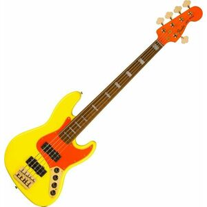 Fender MonoNeon Jazz Bass V Galben neon imagine