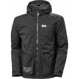Helly Hansen Men's Move Hooded Rain Jacket Black 2XL Jachetă imagine