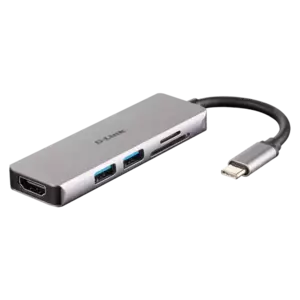 Hub USB D-Link DUB-M530 5 in 1 HDMI/Card Reader imagine