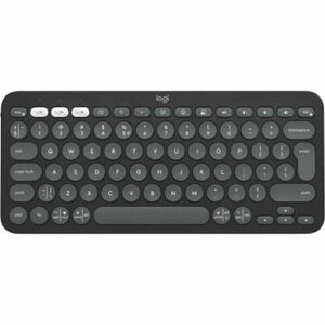 Tastatura Bluetooth Logitech Pebble Keys 2 K380s, Multi-Device, Tonal graphite imagine