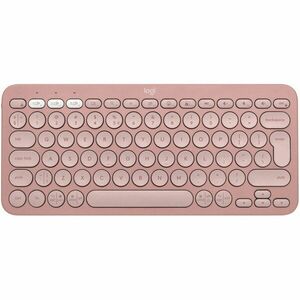 Tastatura Bluetooth Logitech Pebble Keys 2 K380s, Multi-Device, Tonal Rose imagine