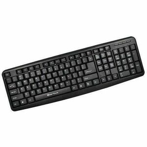 Tastatura Serioux 9400ROUSB ROMANIA, cu fir, RO layout, neagra, 104 taste, USB imagine