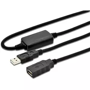 Cablu prelungitor activ USB 2.0 T-M, 15 m, Digitus imagine