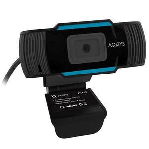 Camera Web AQIRYS Phase, CMOS, 2.1MP, Full HD 30fps, USB, Microfon (Negru) imagine