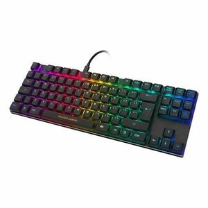 Tastatura gaming mecanica DELTACO GAMING TK, RGB, low profile, comutatoare Outemu Red, negru imagine