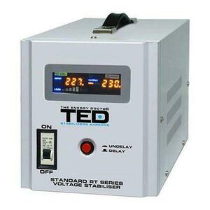 Stabilizator tensiune automat TED Electric 5000VA, 2 x Schuko + Regleta imagine