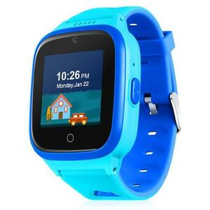 Smartwatch Niceboy Watch Kids Patrol, Display IPS 1.44inch, GPS, SIM, WiFi, SOS, apeluri video, aplicatie mobila, Waterproof IP67 (Albastru) imagine