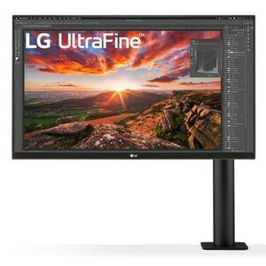 Monitor IPS LED LG 27inch 27UN880-B, 4k UHD (3840 x 2160), HDMI, DisplayPort, Boxe, Pivot (negru) imagine