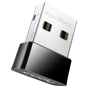 Adaptor wireless Cudy WU650, USB 2.0, AC650 Dual Band (Negru) imagine